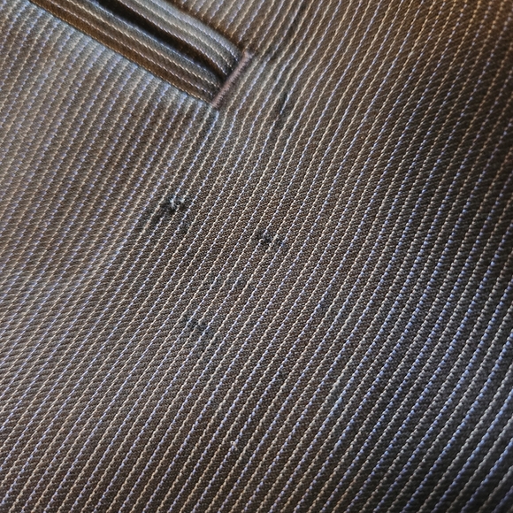 Dkny Men's Black Striped 100% Wool Suit Jacket Size 42S - Picture 6 of 6